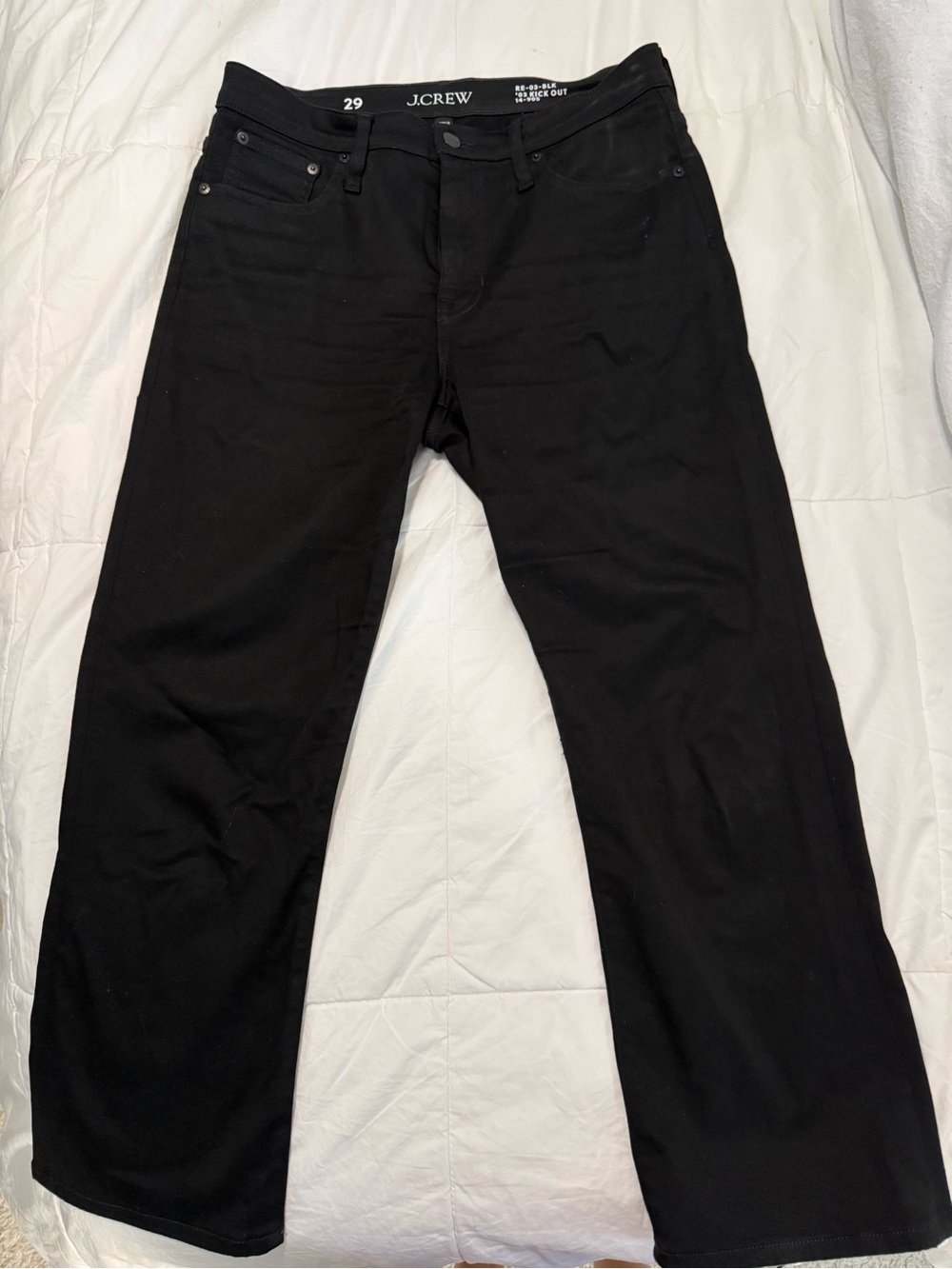 J. Crew women’s Black kick out crop Jeans